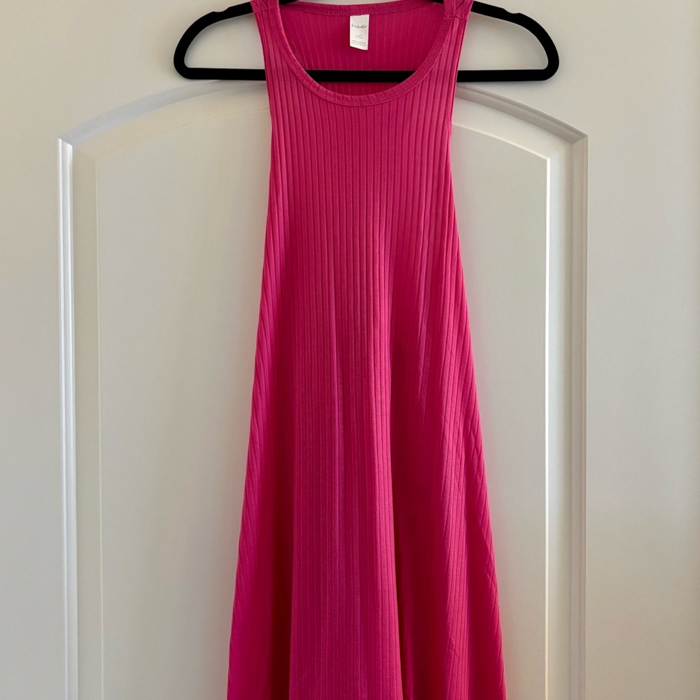 Freshwater Bathing Suit Cover Up Twist Back Short Dress Size L Cabana Pink - Picture 1 of 13